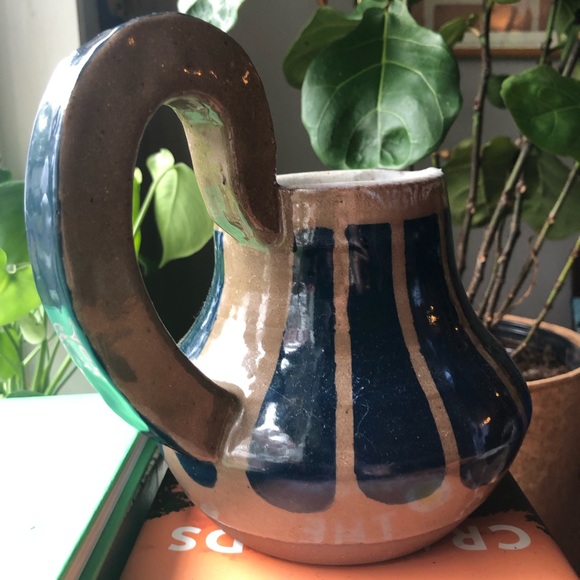 Handcrafted Ceramic Clay Pitcher - Picture 3 of 5
